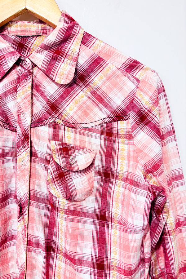 Chemise vintage rouge à carreaux (m)-Autres-La Penderie du Paradis 🕊