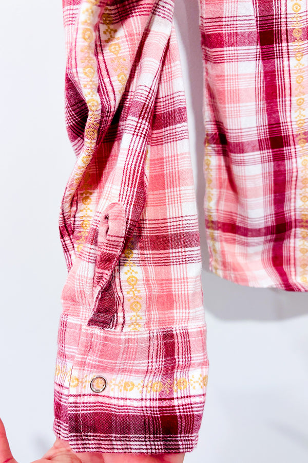 Chemise vintage rouge à carreaux (m)-Autres-La Penderie du Paradis 🕊