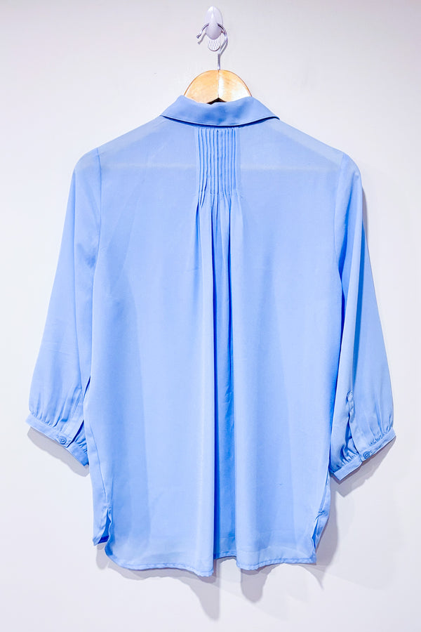 Chemisier bleu pâle fluide (m)-Suzy Shier-La Penderie du Paradis 🕊