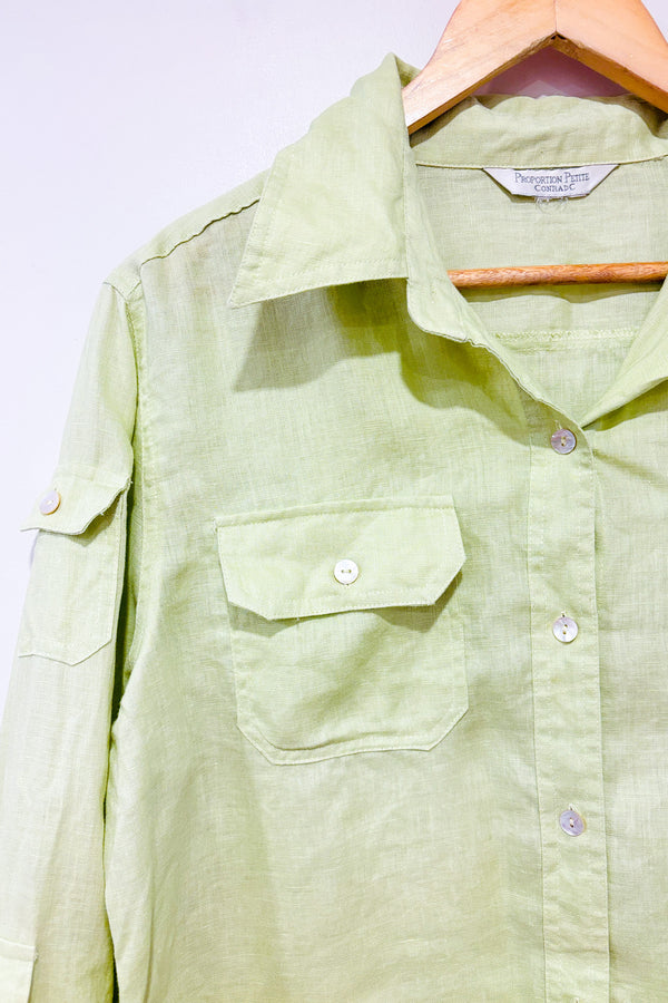 Chemise vert lime (l)-Proportion Petite / Conrad C-La Penderie du Paradis 🕊