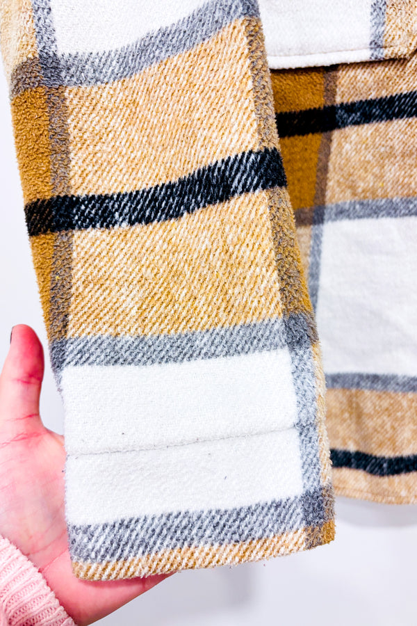 Chemise brune à carreaux en peluche (s)-SHEIN-La Penderie du Paradis 🕊