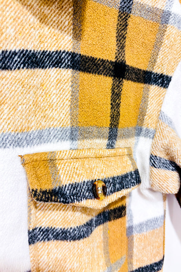 Chemise brune à carreaux en peluche (s)-SHEIN-La Penderie du Paradis 🕊