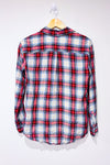 Chemise bleue et rouge à carreaux seconde main - Zara- La Penderie du Paradis
