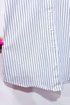 Chemise blanche et noire rayée seconde main - Dynamite- La Penderie du Paradis