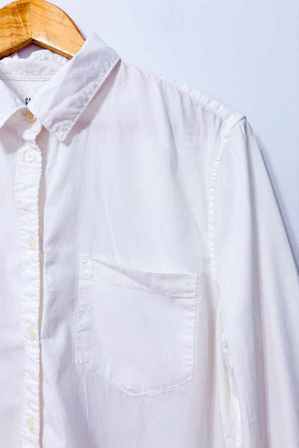Chemise blanche boyfriend en coton* seconde main - GAP- La Penderie du Paradis