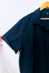 Chemise fluide ample noire à manches courtes seconde main - AKA- La Penderie du Paradis