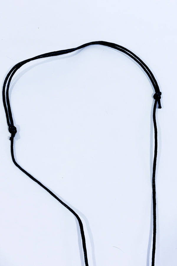 Collier noir pendentif coeur argent-Autres-La Penderie du Paradis 🕊