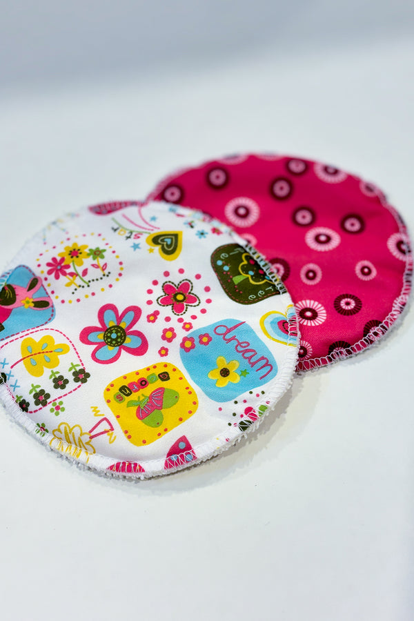 Coussinets d'allaitement réutilisables fleuris seconde main Autres
