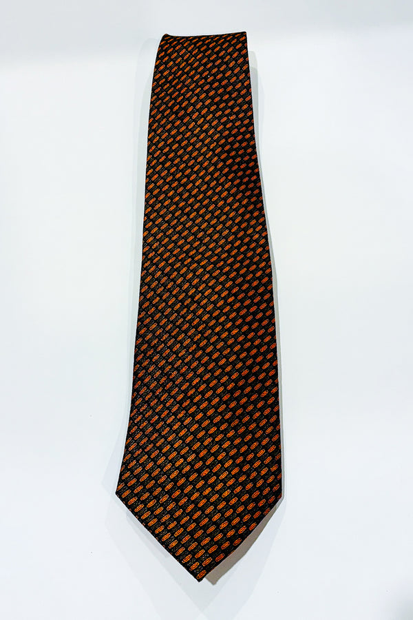 Cravate orange et noire - Armando - La Penderie du Paradis ?