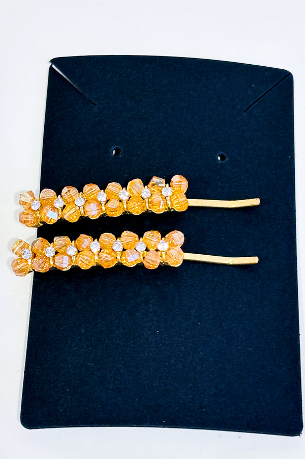 Duo de Bobby Pin avec billes roses-Autres-La Penderie du Paradis 🕊