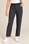 Pantalon gris charbon extensible à bande élastique seconde main - Claire France- La Penderie du Paradis