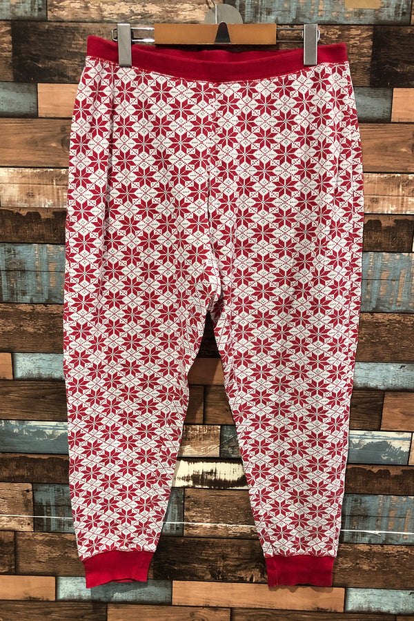Ensemble de pyjama rouge motif flocons (l) seconde main La Vie En Rose
