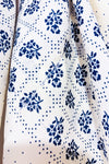 Foulard beige et marine fleuri-Autres-La Penderie du Paradis 🕊
