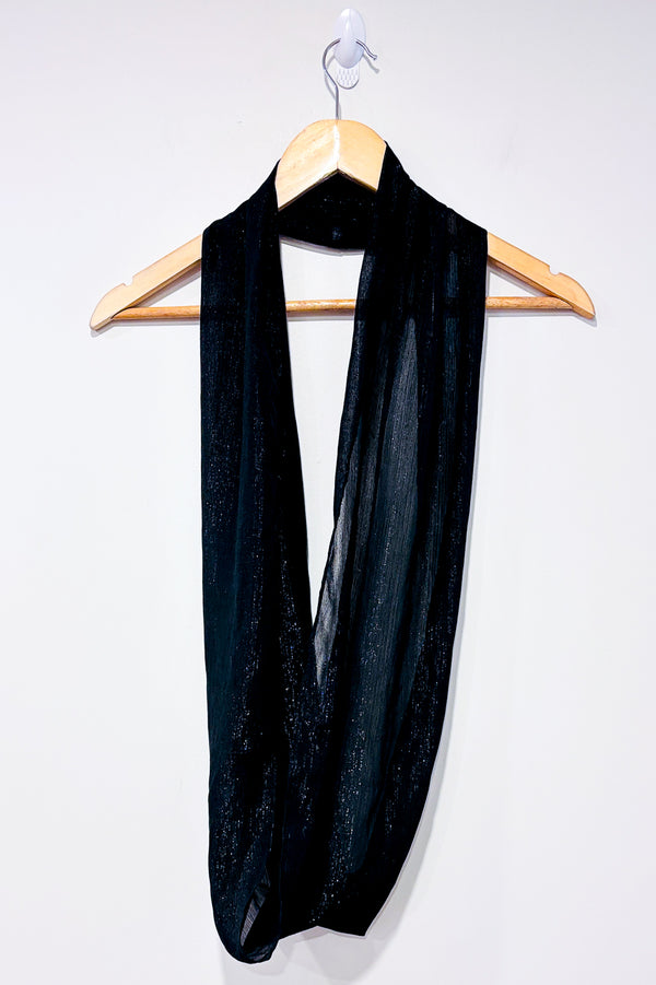 Foulard infini noir scintillant-Autres-La Penderie du Paradis 🕊