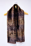 Écharpe vintage en fourrure motif léopard* seconde main - Madobe- La Penderie du Paradis