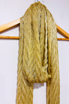 Foulard or texturé avec franges seconde main - Autres- La Penderie du Paradis