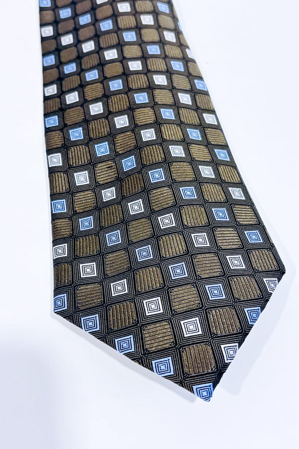 Cravate verte à motifs-Disctinction-La Penderie du Paradis 🕊