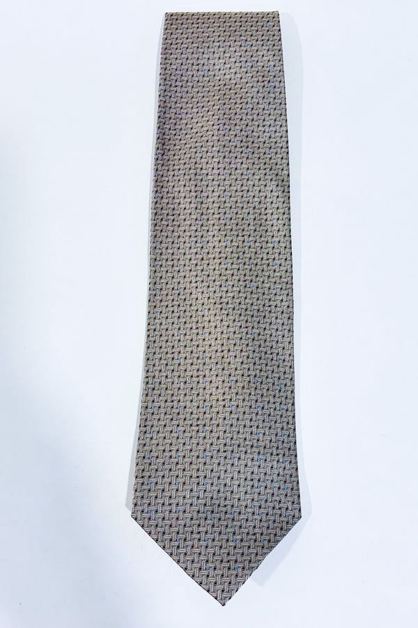 Cravate beige à motifs-Old River-La Penderie du Paradis 🕊