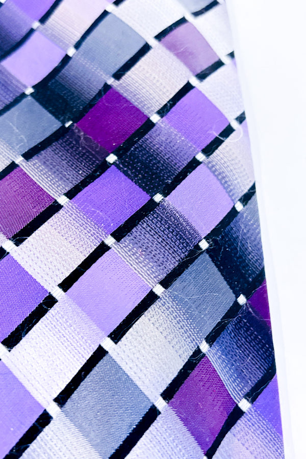 Cravate mauve et noire à carreaux-Van Heusen-La Penderie du Paradis 🕊