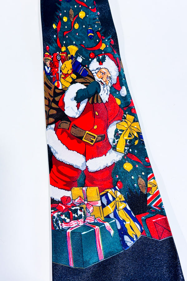 Cravate noire Père Noël-Ferrarius-La Penderie du Paradis 🕊