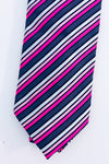Pink and gray striped tie - Men