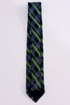 Green checked tie - Men
