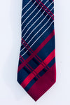 Red and gray checked tie - Men