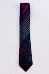 Red and gray checked tie - Men
