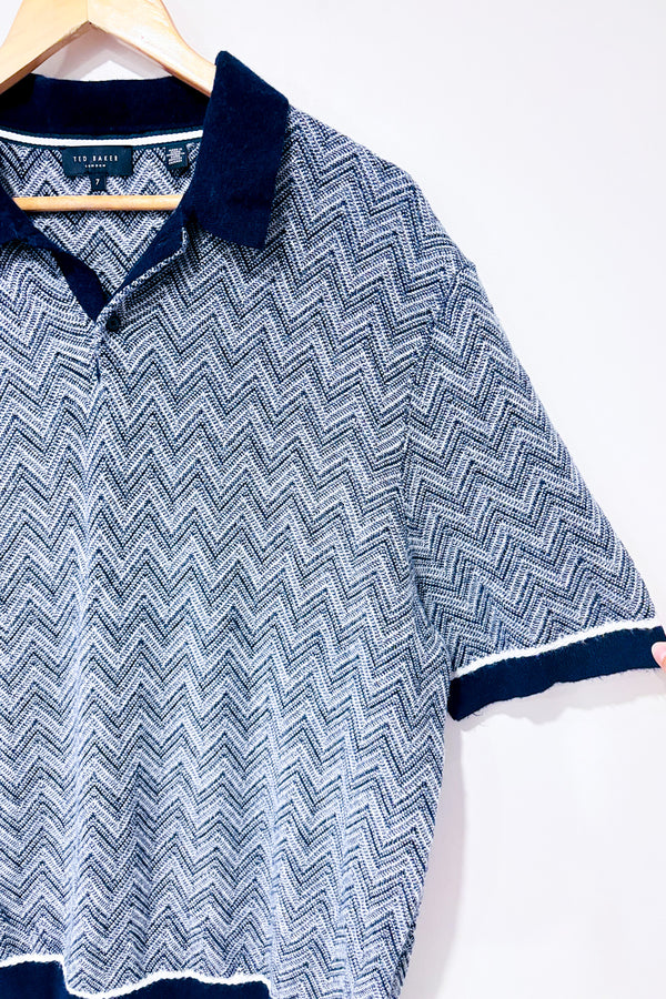 Polo marine en tricot (xxxl) - Homme-Ted Baker London-La Penderie du Paradis 🕊