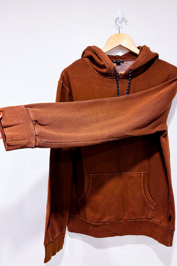 Chandail en coton ouate brun à capuchon (m) - Homme-Frank & Oak-La Penderie du Paradis 🕊