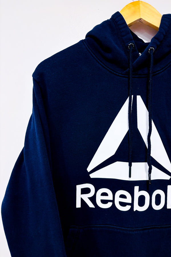 Chandail marine en coton ouaté - Homme seconde main - Reebok- La Penderie du Paradis