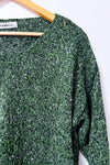 Chandail vert chiné en tricot - Homme seconde main - Hawalili- La Penderie du Paradis