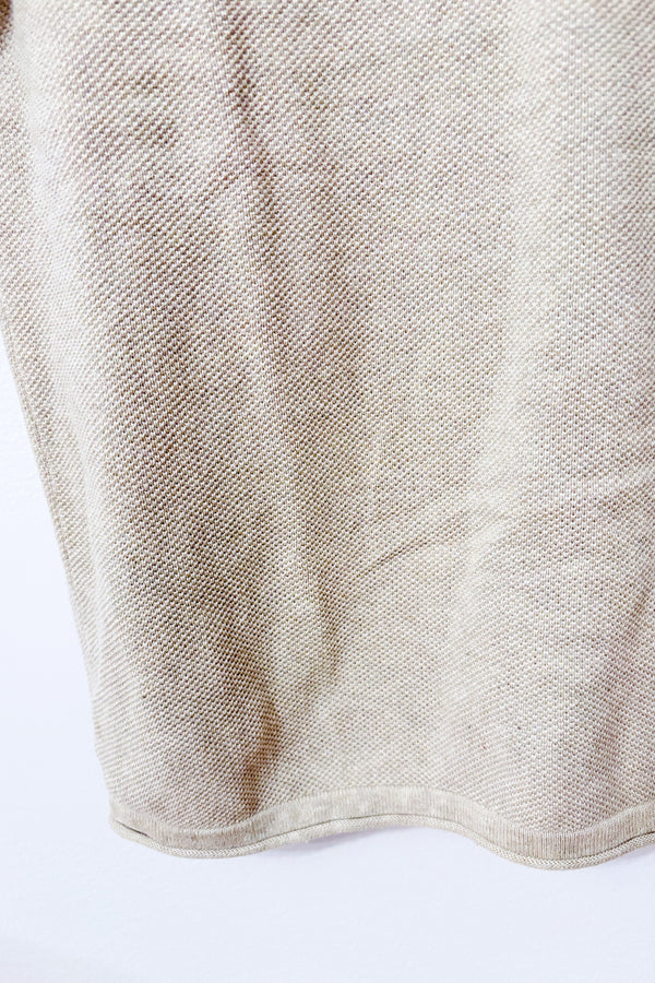 Chandail beige en tricot texturé à col rond seconde main - Jack & Jones- La Penderie du Paradis