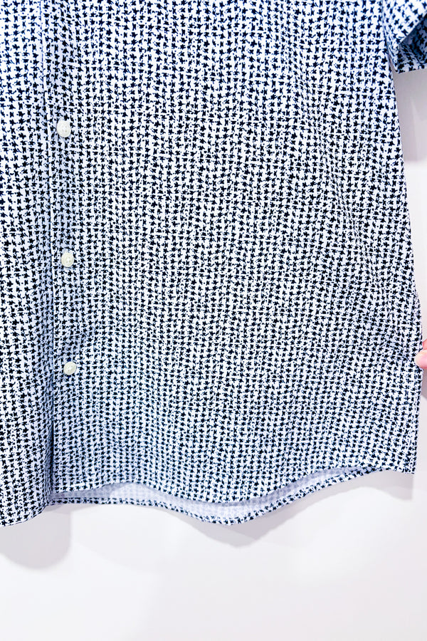 Chemise slim fit noire et blanche à motifs (xl) - Homme-Perry Ellis-La Penderie du Paradis 🕊