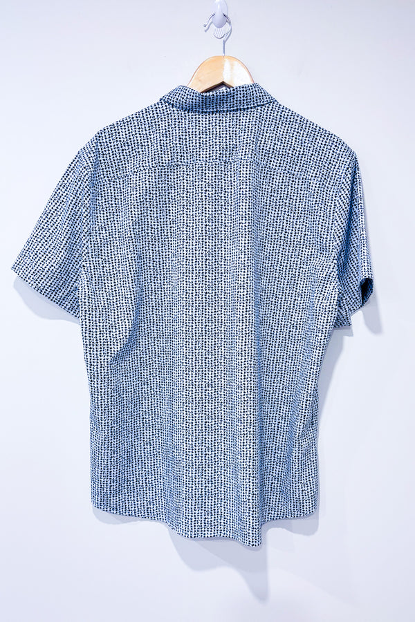 Chemise slim fit noire et blanche à motifs (xl) - Homme-Perry Ellis-La Penderie du Paradis 🕊