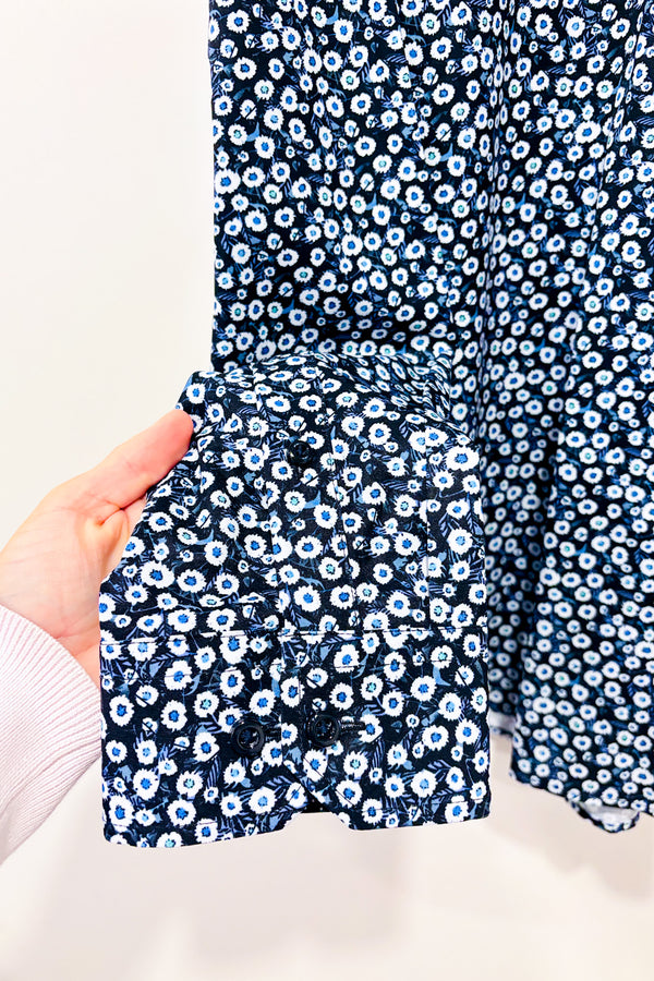 Chemise marine fleurie (xl) - Homme-AKA-La Penderie du Paradis 🕊