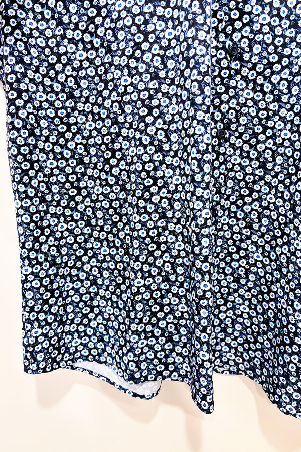 Chemise marine fleurie (xl) - Homme-AKA-La Penderie du Paradis 🕊