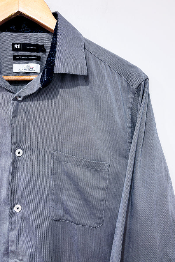 Chemise grise coupe moderne (m) - Homme-Simons-La Penderie du Paradis 🕊