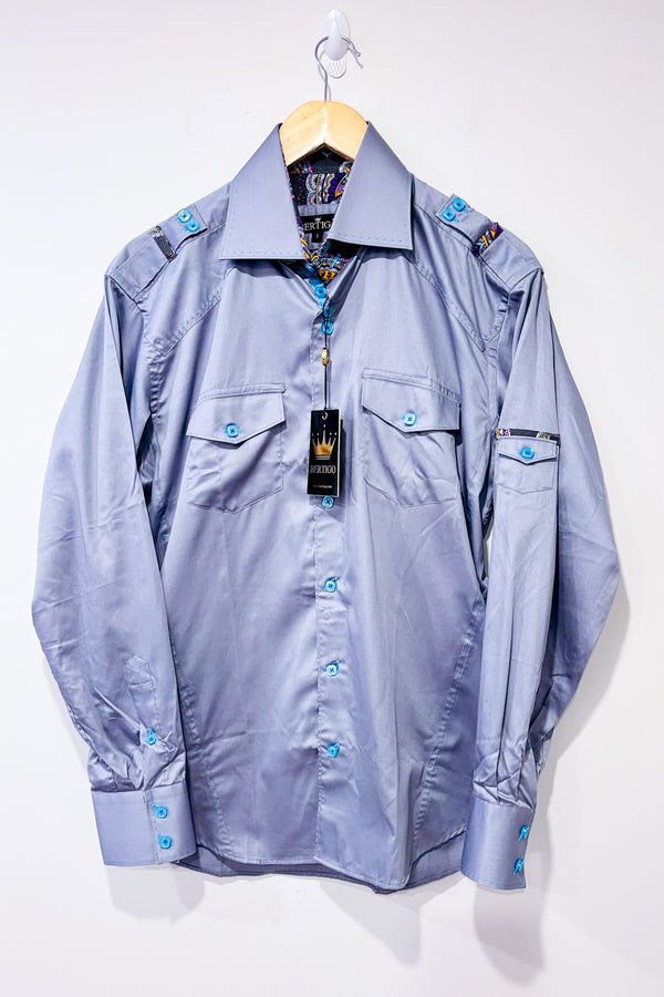 Chemise cargo grise (m) - Homme-Bertigo-La Penderie du Paradis 🕊