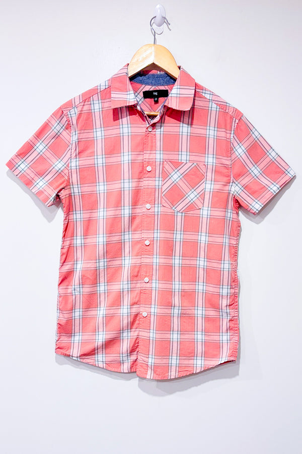 Chemise saumon à carreaux (xs) - Homme-Tag-La Penderie du Paradis 🕊