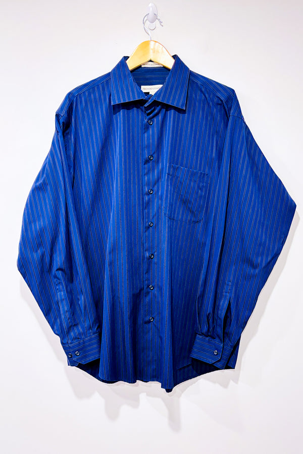 Chemise rayée marine et noire (xl) - Homme *-Pronto Uomo-La Penderie du Paradis 🕊