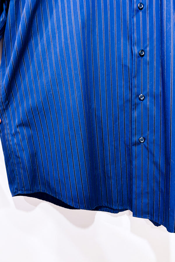 Chemise rayée marine et noire (xl) - Homme *-Pronto Uomo-La Penderie du Paradis 🕊