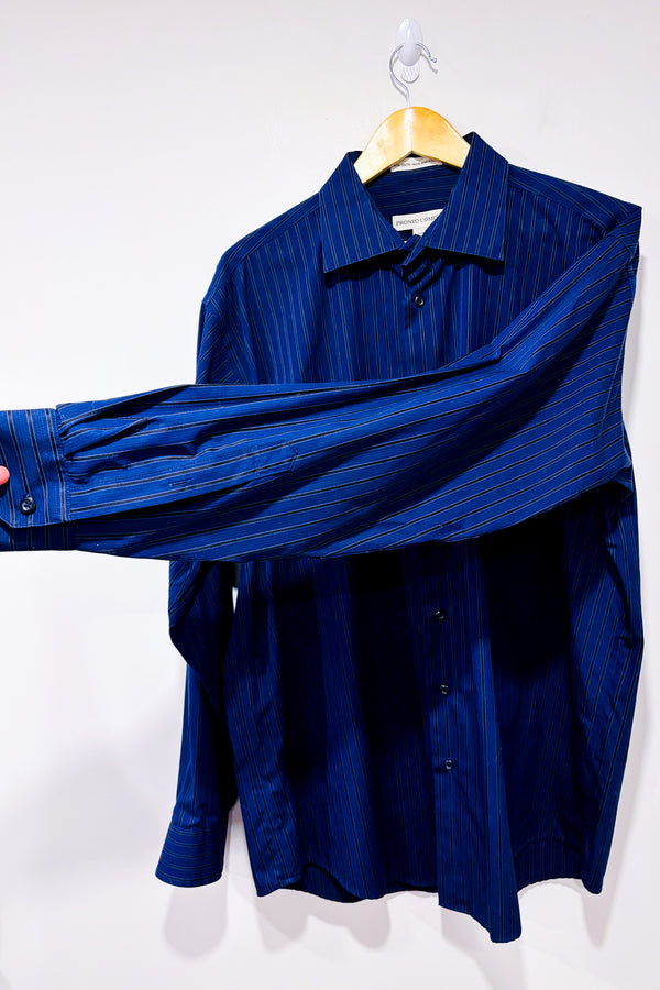 Chemise rayée marine et noire (xl) - Homme *-Pronto Uomo-La Penderie du Paradis 🕊
