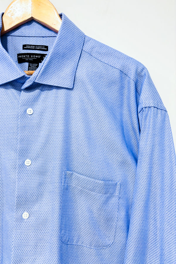 Chemise bleu pâle à motifs (xl) - Homme *-Pronto Uomo-La Penderie du Paradis 🕊