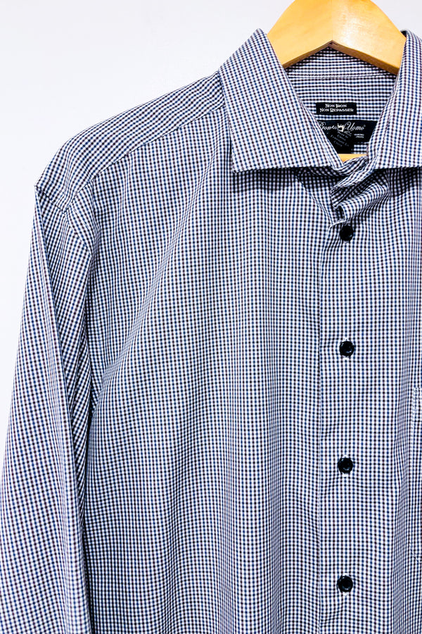 Chemise bleue et rouge à petits carreaux (xl) - Homme *-Pronto Uomo-La Penderie du Paradis 🕊