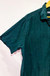Chemise vert forêt en soie - Homme seconde main - Croft & Barrow- La Penderie du Paradis