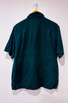 Chemise vert forêt en soie - Homme seconde main - Croft & Barrow- La Penderie du Paradis