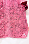 Chemise rouge à carreaux avec motifs noirs - Homme seconde main - Marco- La Penderie du Paradis
