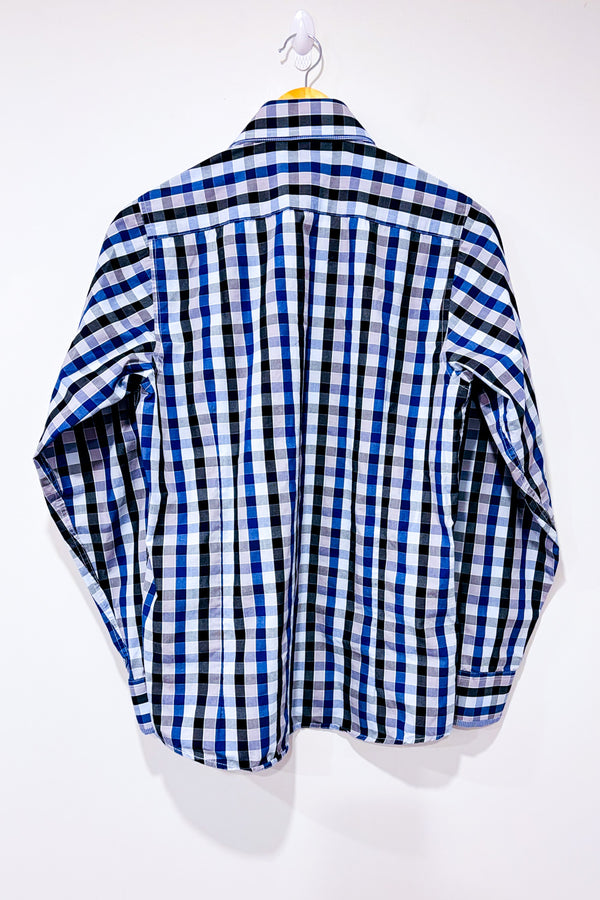 Chemise bleue à carreaux - Homme* seconde main - Palenzo- La Penderie du Paradis