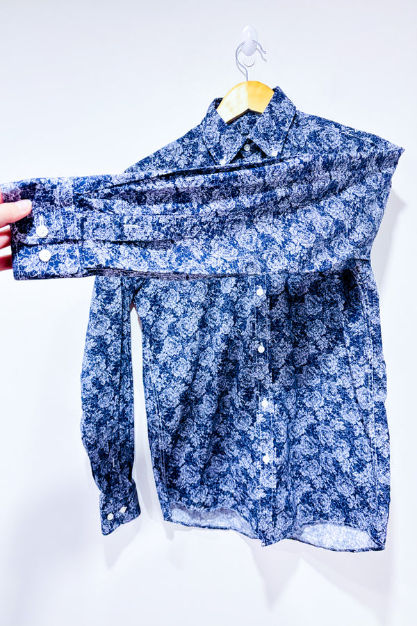 Chemise marine fleurie - Homme* seconde main - Kenneth Cole- La Penderie du Paradis